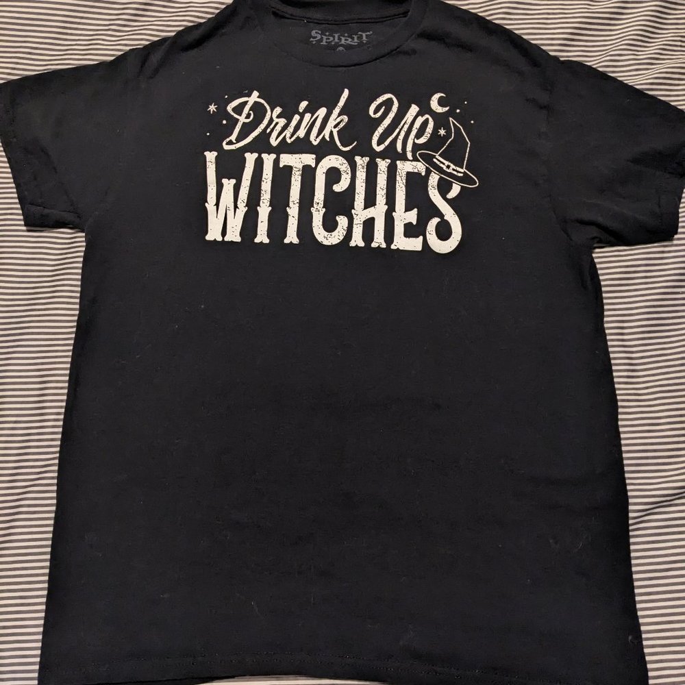 Spirit Halloween "Drink Up Witches" T-shirt